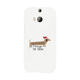 Dachshund Through The Snow White Phone Case