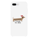 Dachshund Through The Snow White Phone Case