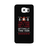 The Tree Is Not The Only Thing Getting Lit This Year Black Phone Case