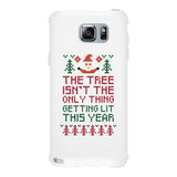 The Tree Is Not The Only Thing Getting Lit This Year White Phone Case
