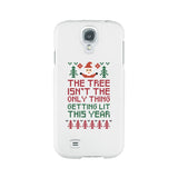 The Tree Is Not The Only Thing Getting Lit This Year White Phone Case