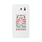 The Tree Is Not The Only Thing Getting Lit This Year White Phone Case