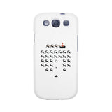 Pixel Game Santa And Rudolph White Phone Case