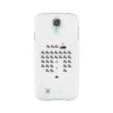 Pixel Game Santa And Rudolph White Phone Case