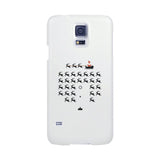 Pixel Game Santa And Rudolph White Phone Case
