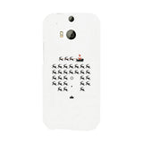 Pixel Game Santa And Rudolph White Phone Case