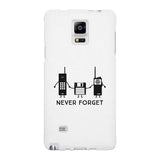 Never Forget White Phone Case