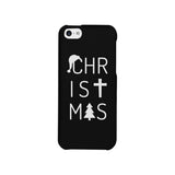 Christmas Letters Black Phone Case