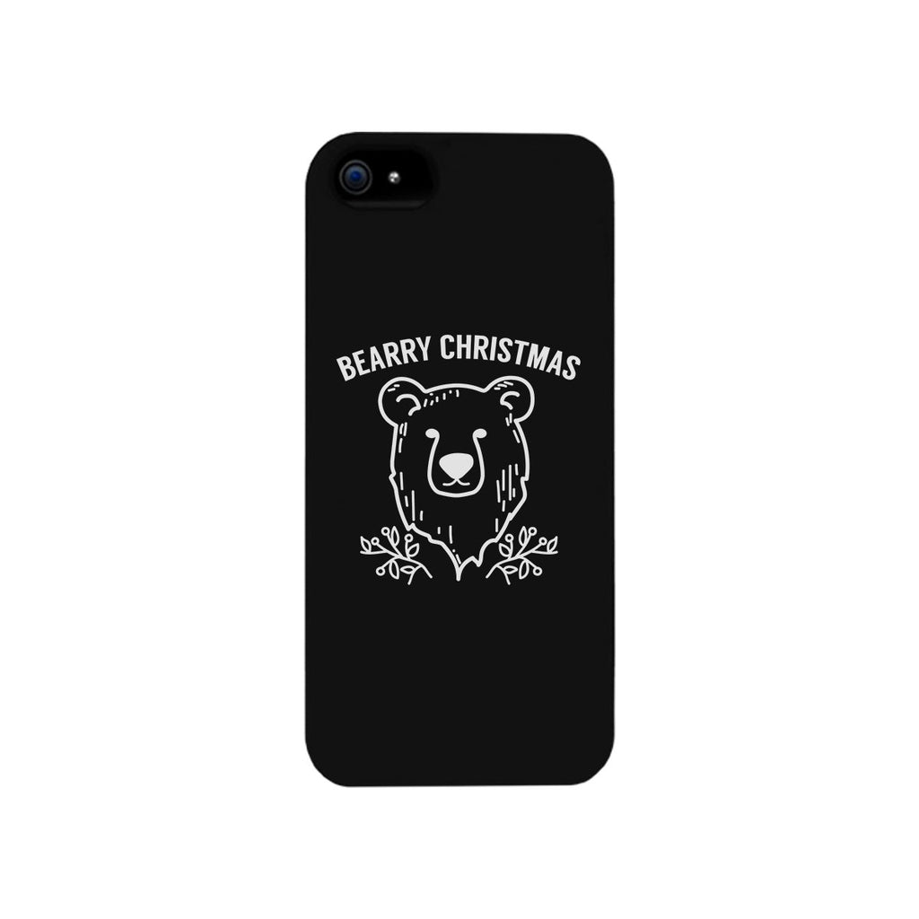 Bearry Christmas Bear Black Phone Case