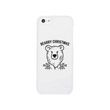 Bearry Christmas Bear White Phone Case