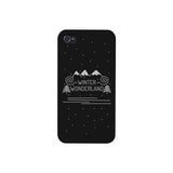 Winter Wonderland Black Phone Case
