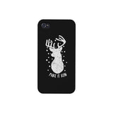 Make It Rein Vintage Reindeer Black Phone Case