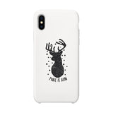 Make It Rein Vintage Reindeer White Phone Case