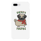 Merry Pugmas Pug White Phone Case