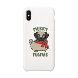 Merry Pugmas Pug White Phone Case