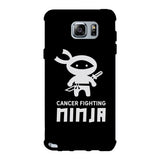 Cancer Fighting Ninja Black Phone Case