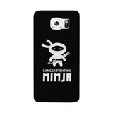 Cancer Fighting Ninja Black Phone Case