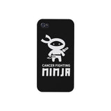 Cancer Fighting Ninja Black Phone Case