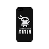 Cancer Fighting Ninja Black Phone Case