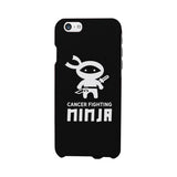 Cancer Fighting Ninja Black Phone Case