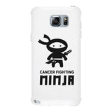Cancer Fighting Ninja White Phone Case