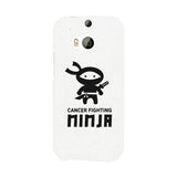 Cancer Fighting Ninja White Phone Case