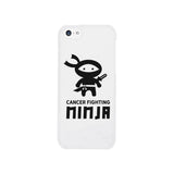 Cancer Fighting Ninja White Phone Case