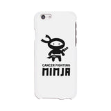 Cancer Fighting Ninja White Phone Case
