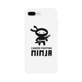 Cancer Fighting Ninja White Phone Case
