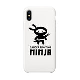 Cancer Fighting Ninja White Phone Case