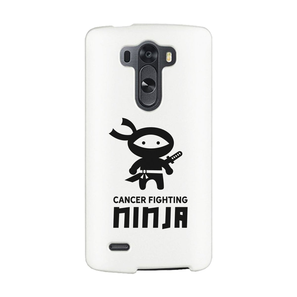 Cancer Fighting Ninja White Phone Case