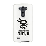 Cancer Fighting Ninja White Phone Case