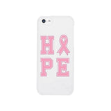 Hope Ribbon White Phone Case