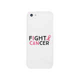 Fight Cancer I Can White Phone Case