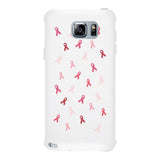 Breast Cancer Ribbon Pattern White Phone Case