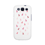 Breast Cancer Ribbon Pattern White Phone Case