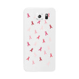 Breast Cancer Ribbon Pattern White Phone Case