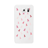 Breast Cancer Ribbon Pattern White Phone Case
