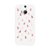Breast Cancer Ribbon Pattern White Phone Case