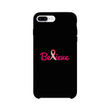 Believe Breast Cancer Awareness Black Phone Case