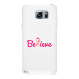 Believe Breast Cancer Awareness White Phone Case