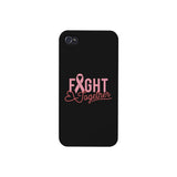 Fight Together Breast Cancer Awareness Black Phone Case