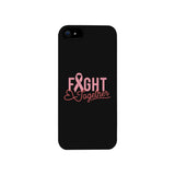 Fight Together Breast Cancer Awareness Black Phone Case