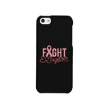 Fight Together Breast Cancer Awareness Black Phone Case