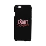 Fight Together Breast Cancer Awareness Black Phone Case