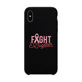 Fight Together Breast Cancer Awareness Black Phone Case