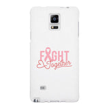 Fight Together Breast Cancer Awareness White Phone Case