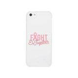 Fight Together Breast Cancer Awareness White Phone Case