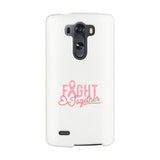Fight Together Breast Cancer Awareness White Phone Case