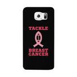 Tackle Breast Cancer Football Black Phone Case